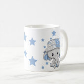 Niedlich Baby Elephant Boy Kaffeetasse (VorderseiteRechts)
