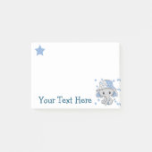 Niedlich Baby Elephant Boy Post-it Klebezettel (Vorderseite)