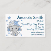 Niedlich Baby Elephant Boy Visitenkarte (Vorderseite)