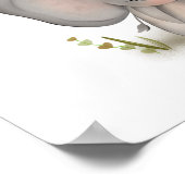 Niedlich Baby Elephant Bunny Poster drucken (Ecke)