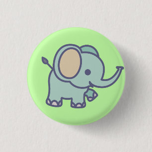 Niedlich Baby Elephant Button