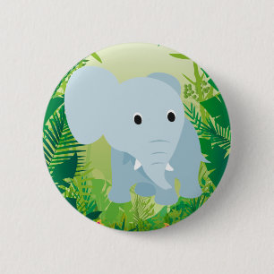Niedlich Baby Elephant Button