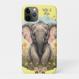 Niedlich Baby Elephant Calf Wildblume Wanderlust Case-Mate iPhone Hülle