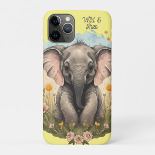 Niedlich Baby Elephant Calf Wildblume Wanderlust Case-Mate iPhone Hülle