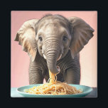 Niedlich Baby Elephant Eating Spaghetti Magnet<br><div class="desc">Fügen Sie mit diesem Niedlichen Baby Elephant Eating Spaghetti Magnet einen Sprinkle Laune in Ihre Küche! Dieser Magnet mit einem bezaubernden Babyelefanten, der eine Spaghetti-Platte genießt, bringt Freude und Charme in jede magnetische Oberfläche. Es hält sicher Noten, Fotos und mehr, während Sie eine Touch spielerischer Eleganz in Ihrem Raum hinzufügen....</div>
