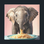 Niedlich Baby Elephant Eating Spaghetti Magnet<br><div class="desc">Fügen Sie mit diesem Niedlichen Baby Elephant Eating Spaghetti Magnet einen Sprinkle Laune in Ihre Küche! Dieser Magnet mit einem bezaubernden Babyelefanten, der eine Spaghetti-Platte genießt, bringt Freude und Charme in jede magnetische Oberfläche. Es hält sicher Noten, Fotos und mehr, während Sie eine Touch spielerischer Eleganz in Ihrem Raum hinzufügen....</div>