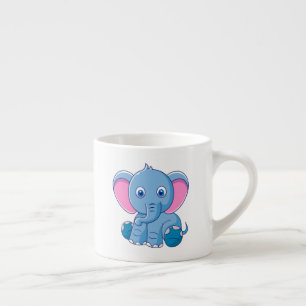Niedlich Baby Elephant Espressotasse