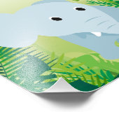 Niedlich Baby Elephant Fotodruck (Ecke)