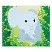 Niedlich Baby Elephant Fotodruck (Vorne)