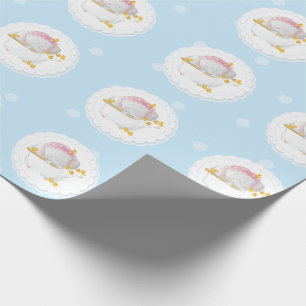 Niedlich Baby Elephant Geburtstag Geschenkpapier