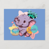 Niedlich Baby Elephant Geburtstagsjunge