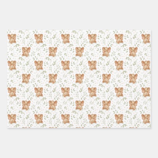 Niedlich Baby Elephant Geschenkpapier Set (Vorderseite 2)