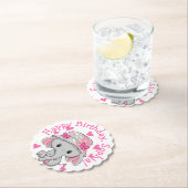 Niedlich Baby Elephant Girl Untersetzer (Vor Ort)