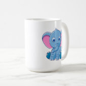 Niedlich Baby Elephant Kaffeetasse (VorderseiteRechts)