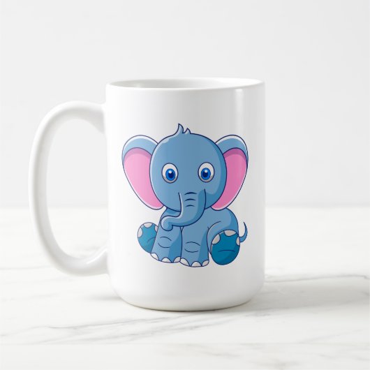 Niedlich Baby Elephant Kaffeetasse (Links)