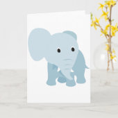 Niedlich Baby Elephant Karte (Gelbe Blume)