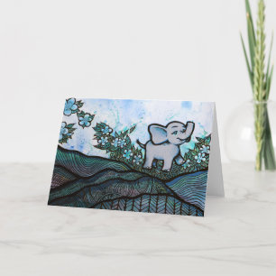 Niedlich Baby Elephant Karte