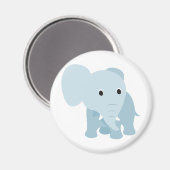 Niedlich Baby Elephant Magnet (Vorderseite/Rückseite)
