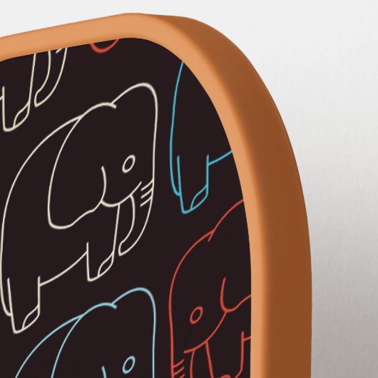 Niedlich Baby Elephant Pickleball Schläger (Linke Seite)