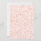 Niedlich Baby Elephant Pink Floral Baby Dusche Einladung (Rückseite)