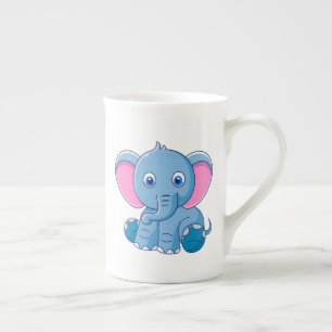 Niedlich Baby Elephant Porzellantasse