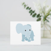 Niedlich Baby Elephant Postkarte (Stehend Vorderseite)