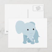 Niedlich Baby Elephant Postkarte (Vorne/Hinten)