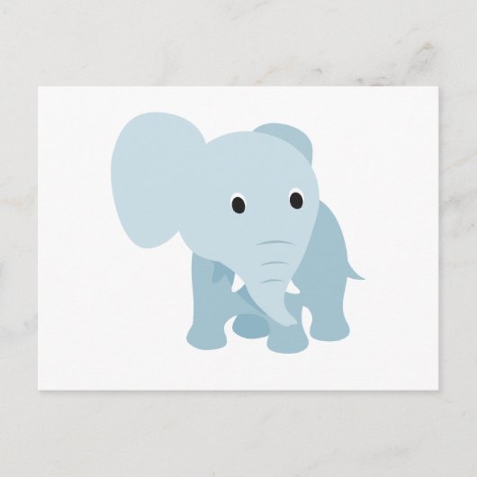 Niedlich Baby Elephant Postkarte (Vorderseite)
