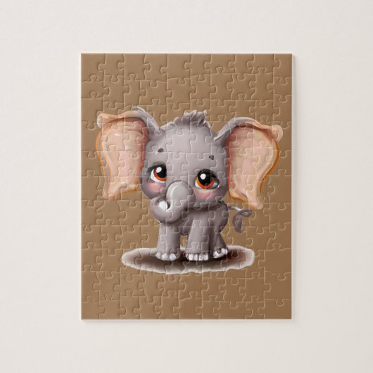 Niedlich Baby Elephant Puzzle (Vertikal)