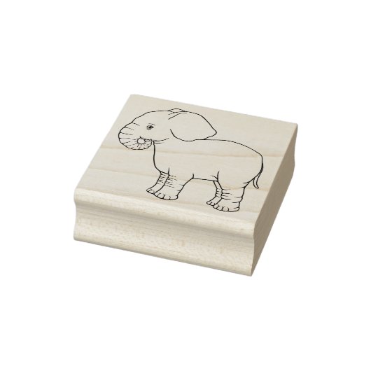 Niedlich Baby Elephant Rubber Briefmarke Gummistempel (Stempel)