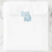 Niedlich Baby Elephant Runder Aufkleber (Tasche)