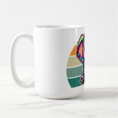 Niedlich Baby Elephant sitzend digitale Abbildung Kaffeetasse (Links)