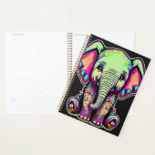 Niedlich Baby Elephant sitzend digitale Abbildung Planer (Anzeige)