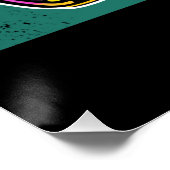 Niedlich Baby Elephant sitzend digitale Abbildung Poster (Ecke)