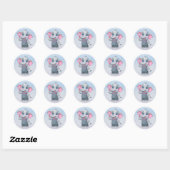 Niedlich Baby Elephant Stickers (Blatt)