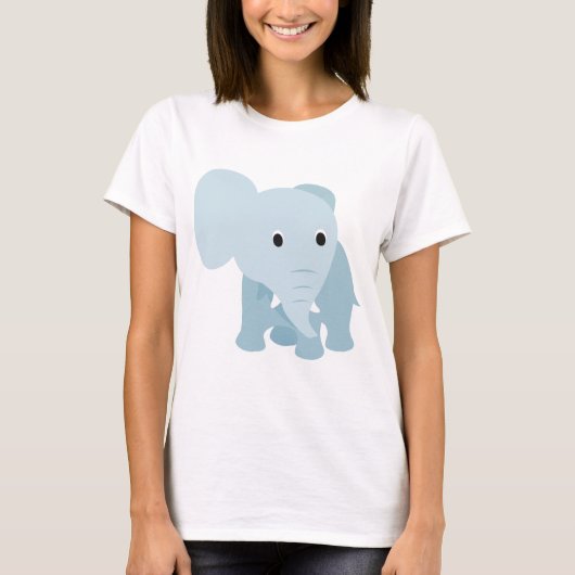 Niedlich Baby Elephant T-Shirt (Vorderseite)
