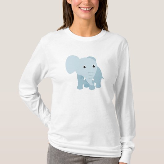 Niedlich Baby Elephant T-Shirt (Vorderseite)
