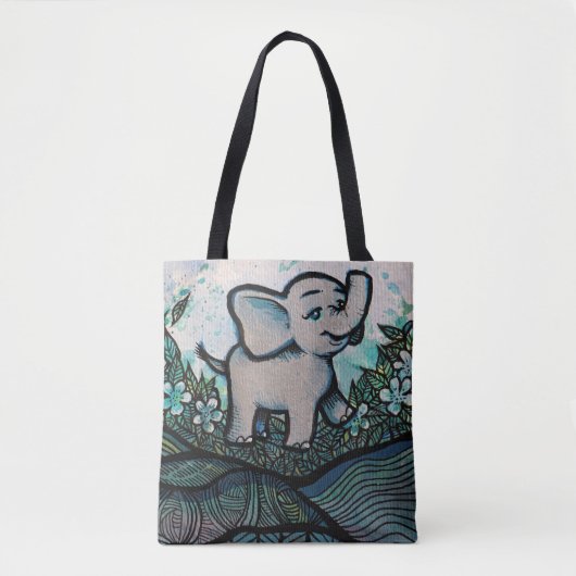 Niedlich Baby Elephant Tasche (Vorderseite)