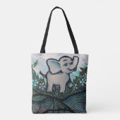 Niedlich Baby Elephant Tasche (Rückseite)