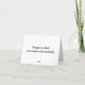 Niedlich Baby Elephant Vielen Dank Dankeskarte (Rückseite)