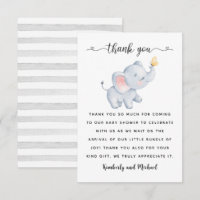 Niedlich Baby Elephant Watercolor Geburtstagsdusch