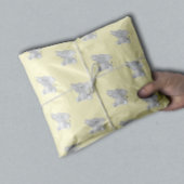 Niedlich Baby Elephant Yellow Polka Dots Seidenpapier