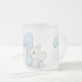 Niedlich Baby Elephant zum ersten Geburtstag Mattglastasse (VorderseiteRechts)