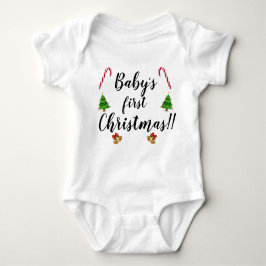 Niedlich Baby First Christmas Shirt
