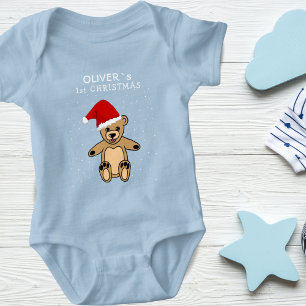 Niedlich Baby First Christmas Teddy Bear Weihnacht Strampler