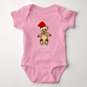 Niedlich Baby First Christmas Teddy Bear Weihnacht Strampler