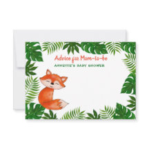 Niedlich Baby Fox | Babydusche | Hinweise für die