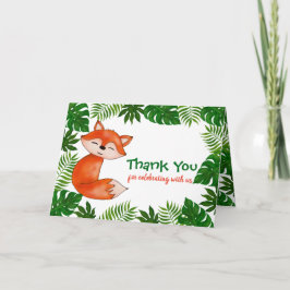 Niedlich Baby Fox | Babydusche | Vielen Dank Dankeskarte