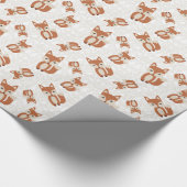 Niedlich Baby Fox Geschenkpapier (Ecke)