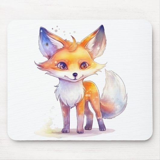 Niedlich Baby Fox Mousepad (Vorne)